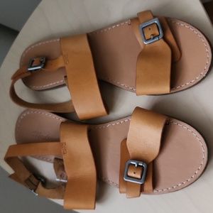 Madewell leather buckled sandals sz 7.5